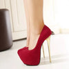 Women High Heels Pumps Fashion Flock Womens Sandals Platform Wedding Pumps Casual Thin Heels Womens Shoes Heels