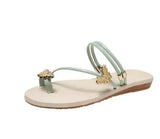 2023 New Butterfly Toe Sandals, Beach Sandals, Occidental Slippers, Chinese Feminis  Wedding Shoes Bride  Womens Shoes