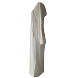 Mens Tops Muslim Middle Eastern Islamic Arabic Clothing Loose Striped Long Sleeve Drawstring Pockets Full Length Hooded Robe