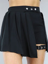 Plus Size Women's High Waist Pleated Button Skirt Asymmetric Skirt Shorts Bandage Spicy Style Best Choice in Summer