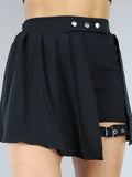 Plus Size Women's High Waist Pleated Button Skirt Asymmetric Skirt Shorts Bandage Spicy Style Best Choice in Summer
