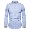 2025 Men's Summer Casual Long Sleeve Shirts Slim Fit Turn Down Collar Shirts Formal Office Business Shirts for Men Tops Big Size