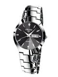 ORUSS Relogio Feminino Couple Watch Men Quartz watch for Lovers Luxury Womens wristwatch Week Display Stainless Steel Waterproof
