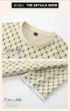 2025 Summer New Fashion Trend Men's Casual Relaxed Comfortable High Quality Plus-Size Two-Piece Sets M-5XL Checkered Sports Suit