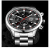 Fashion Mens Sports Watches Men Business Stainless Steel Quartz Watch Luxury Man Casual Calendar Luminous Clock Reloj Hombre