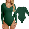 Woman Clothing Women'S Sexy Knitted  Underwear Crew Neck Long Sleeve Leggings Slim Jumpsuit Bodysuit Top Ropa Mujer Juvenil