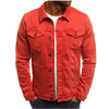 Denim Jacket Men Spring Autumn Red White Black Yellow Army Green Jeans Jacket Men Slim Streetwear Hip Hop Bomber Jacket Homme