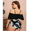 Plus Size Swimwear Women 2025 Swimsuit Tankini Black Big Large Chubby Summer Swimdress Bikini Beachwear Mujer Bathing Suit 4XL