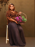 Plus Size 2 Piece Sets Woman Outfit Luxury Elegant Pleated Tops And Skirts For Women Casual Clothing Female African Prom Party