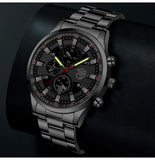 Fashion Mens Sports Watches Men Business Stainless Steel Quartz Watch Luxury Man Casual Calendar Luminous Clock Reloj Hombre