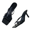 Sexy Women High Heels Slippers Designer Heeled Sandals Woman Shoes 2025 Summer Stilettos Pumps Elegant Shallow Chaussures Femme