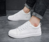 Men's Red Soled Casual Shoes Four Seasons Minimalist Board Shoe Mens Spring and Autumn Genuine Leather Sports Shoes Sneakers