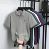 100% pure cotton summer new fashionable men's shortsleeved luxury customized business polo shirt exquisite embroidery Tshirt top