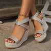 Women High Heels Sandals Women Summer Wedges Platform Fashion Slippers Walking Slides Outdoor Pumps Flip Flops Chaussures Femme