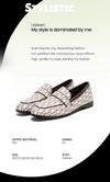 Classic Style Fashion Retro Women's New Flat Shoes Letters Printing Simple Hundred with Fine Workmanship Women's Casual Shoes