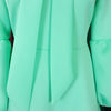 Elegant Dresses for Women Bow Collar Full Sleeve High Waisted Pleated Mid Calf Luxury Birthday Party Dinner Vestidos Mujer Dress