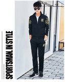 Plus Size 5XL 6XL Men's Tracksuit Autumn Clothes Sportswear Two Piece Set Men Jacket Sweatpants Male Sweatsuit Sports Suits Sets
