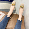 Women Flats Pu Leather Yellow Flat Shoes Solid Color Soft Sole Slip on 2025 Summer Female Fashion Shoes Square Toe Ballet Shoes