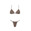 3 Pcs Leopard Bikini Swimsuit with Cover Up kimonos Swimwear Women Bathing Suit Bandage Bikini Set Swimming Suits Biquini