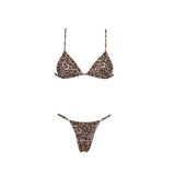 3 Pcs Leopard Bikini Swimsuit with Cover Up kimonos Swimwear Women Bathing Suit Bandage Bikini Set Swimming Suits Biquini