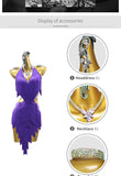 Female Dress Latin Dance Costume Women Competition Party Clothes 2025 New Girls Practice Stage Outfit Parties Ballroom Dancewear