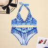 Women's Swimwear 2022 Push Up Bikini Two Pieces Swimsuits Halter Bandage Bathing Suits Sexy Thong Bikini Sets Summer Beach Wear