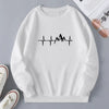 Mens Tracksuit  O Neck Pullover Hot Sales Printing Sweatshirt Black White 2 Color Casual Jogging Versatile Tops Clothing S-4XL