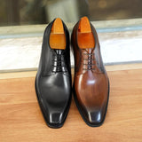 Mens Leather Shoes High Quality Men's Shoes Pointed Oxford Wedding Leather Men Dress Shoes 2024 Gentleman Office Man Shoe