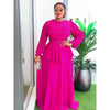 African Dresses for Woman Party 2025 Plus Size Fashion Dashiki Ankara Chiffon Wedding Gowns Elegant Turkey Muslim Maxi Dress