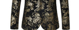 Plus Size 6XL-M Spring Luxury Men Retro Gold Print Blazers 2022 New Slim Wedding Nightclub Party Dress Men Clothing Suit Jacket