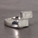 Real Silver Mens Rings Simulated Diamond Hip Hop Pinky Bridesmaid Jewelry Fine Jewelry