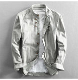 Plus Size 6XL 7XL Men's Casual Cotton Linen Shirt Formal Retro Long Sleeve Soft Loose Shirts Male Oversized Clothing Shirts Tops