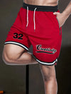 Men's Basketball Shorts Sports Fitness Running Casual Shorts Summer Breathable Five Points Pants Loose Quick-Drying Short Pants
