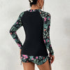 Female Swimsuit With Long Sleeves Swimwear Sports Surfing Tankini Set Beachwear Two-Piece Bathing Suits Pool Women Swimming Suit