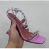 Star style Summer Transparent Women Sandals Fashion Crystal Clear heeled Female Party Prom Shoes High heels Gladiator Sandals