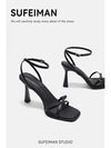 Women High Heels Rome Sandals Sexy Summer Shoes Open Toe Slippers 2025 Trend Party Dress New Slingback Sandalias Pumps Mujer