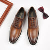 Mens Leather Shoes High Quality Men's Shoes Pointed Oxford Wedding Leather Men Dress Shoes 2024 Gentleman Office Man Shoe
