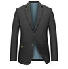 plus Size Men's Fashion Suit 2025 High Quality Slim Fit Solid Color Hipster Casual Coat for Spring Autumn