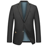 plus Size Men's Fashion Suit 2025 High Quality Slim Fit Solid Color Hipster Casual Coat for Spring Autumn