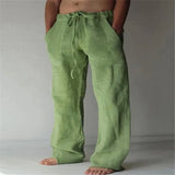 Mens Linen Pants Linen Pants for Men Loose Straight Pants Cotton Linen Cotton Linen Men Pants Linen Oose Linen Pants