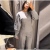 Women's Suit 2025 Spring New Women's Clothing Fashion Long Sleeve O-neck Pleated Top Double-Sided Fabric Office Top Casual Pants