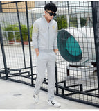 Plus Size 5XL 6XL Men's Tracksuit Autumn Clothes Sportswear Two Piece Set Men Jacket Sweatpants Male Sweatsuit Sports Suits Sets