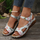 Women's Sandals 2025 Summer Sandals Women Heels Sandals Casual Wedges Footwear Summer Shoes Woman Soft Heeled Shoes