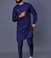 Summer Men's Sets Clothes Outfit Kaftan Luxury Long Sleeved Top Pants 2-piece Man Suit African Ethnic Traditional Male Clothing
