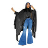 SOMO Plus Size Women Clothes Pleated Long Cape Shirt Bat Full Sleeve Irregularity Blouse Top One Size Loose Dropshipping 2023