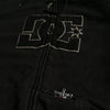 Harajuku Men Zip Hoodie Sweatshirt Black Hooded Jacket with Front Logo Pockets Trendy Hip Hop Embroidered Sweatshirt Streetwear