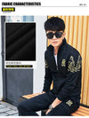 Plus Size 5XL 6XL Men's Tracksuit Autumn Clothes Sportswear Two Piece Set Men Jacket Sweatpants Male Sweatsuit Sports Suits Sets