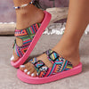 Women Slippers Lightweight Slippers New Mixed Colors Buckle Women Sandals Casual Beach Slippers House Shoes Designer Flat Shoes
