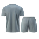 1/2/4 Piece Men's Quick Drying Sports Suit Casual Breathable Short Sleeved T-shirt Pocket Versatile Shorts For Teenagers To Wear