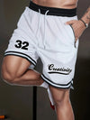 Men's Basketball Shorts Sports Fitness Running Casual Shorts Summer Breathable Five Points Pants Loose Quick-Drying Short Pants